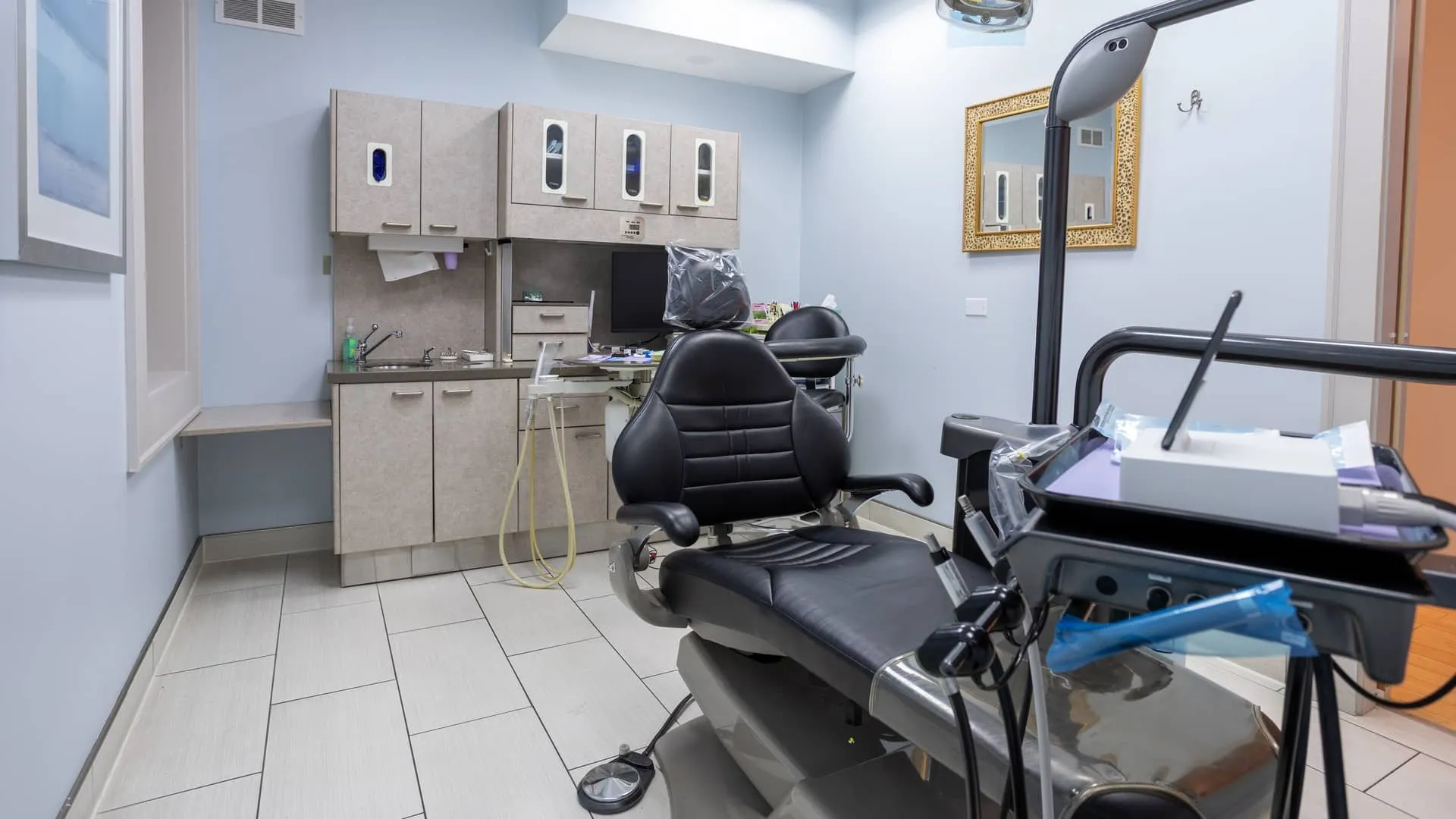 Inside the Big City Dental office on Southport Avenue in Lakeview, Chicago